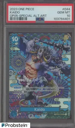 2023 One Piece OP05 #044 Kaido Special Alternate Art PSA 10 GEM MINT - Image 1