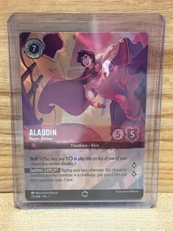 Aladdin: Heroic Outlaw(Enchanted) Disney Lorcana EN1 The First Chapter Enchanted - Image 1
