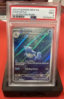 Pokemon Card Wartortle 171/165 Secret Rare Scarlet Violet Pokemon 151 PSA 9 - Image 1