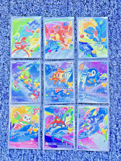 Pokemon 30th anniversary first partner starters set Full 9 Card - NM pack fresh - Image 1