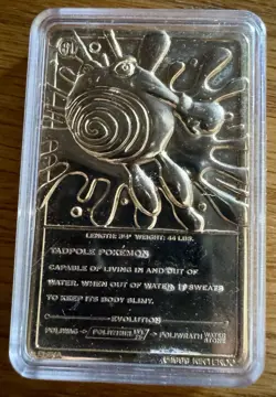 Pokemon Limited Edition 1999 Poliwhirl 23K Gold Plated Trading Card - Image 2