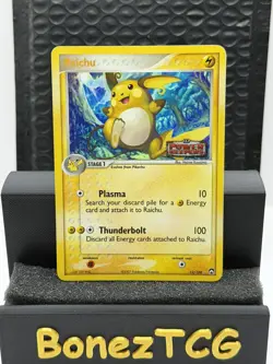 Pokemon TCG Raichu Card 12/108 EX Power Keepers Reverse Holo Stamped Holo Rare - Image 1