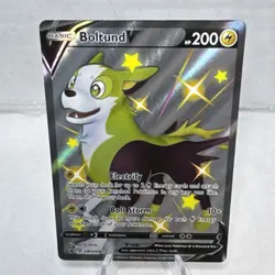Pokemon Boltund V SWSH085 Black Star Promo Shiny Ultra Rare TCG Holo Card NM - Image 1