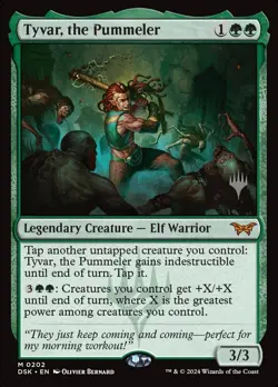 MTG - Tyvar, the Pummeler (Planeswalker Stamp) - Duskmourn - X1 - (NM) - #P6547 - Image 1