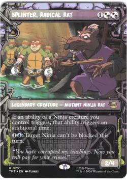 Splinter, Radical Rat #251 Teenage Mutant Ninja Turtles Showcase Foil Rare - Image 1