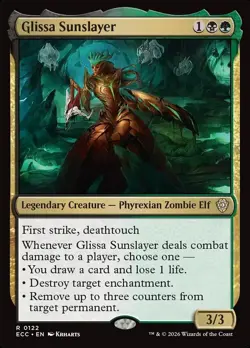 Glissa Sunslayer - #122 - Commander: Lorwyn Eclipsed - NM MTG - Image 1