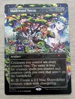 MTG Maskwood Nexus (Double Rainbow Foil) Secret Lair Commander Deck 1904 NM - Image 1