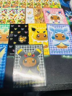 x27 Poncho Eevee & Other Miscellaneous Eevee Pokemon Trading Card Sleeves - Image 2