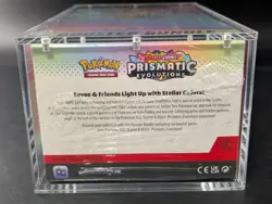 Pokemon SV8.5 Prismatic Evolutions Sealed Booster Bundle Display W/Acrylic Case - Image 3