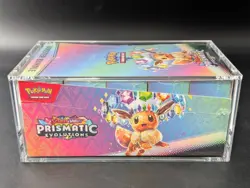Pokemon SV8.5 Prismatic Evolutions Sealed Booster Bundle Display W/Acrylic Case - Image 4