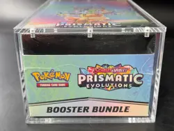 Pokemon SV8.5 Prismatic Evolutions Sealed Booster Bundle Display W/Acrylic Case - Image 5