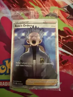 Pokemon TCG Boss's Orders Cyrus SWSH251 Sword & Shield Full Art Holo Sealed - Image 1
