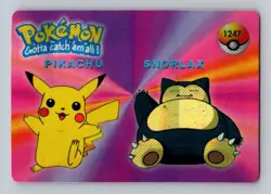 Pokemon Card - Pikachu & Snorlax #1247 - Vending Machine - Holo - Image 1