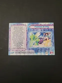 LP/MP 2000 Topps The Movie 2000 Pokemon At Play Card #18 (Non-Holo) - Image 2