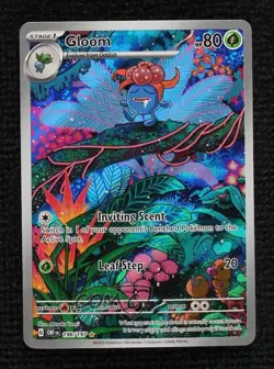 Gloom Illustration Rare Pokemon Scarlet & Violet: Obsidian Flames OBF #198 - Image 1