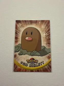 Diglett #50- Pokemon Topps TV Animation Card (Red Label) - Image 1