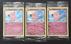 2016 POKEMON TOYS R US PROMO HOLO RARE CLEFAIRY X3 NM SEALED SET - Image 1