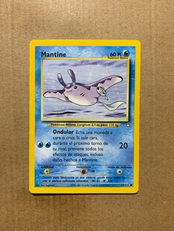 SPANISH Mantine 64/111 Neo Genesis - Common Pokemon Card - EXCELLENT - Image 1