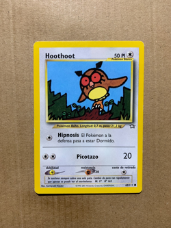 SPANISH Hoothoot 60/111 Neo Genesis - Common Pokemon Card - EXCELLENT - Image 1