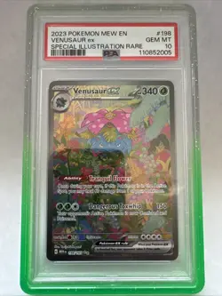 PSA 10 Pokemon TCG Venusaur EX 198/165 Scarlet & Violet 151 - Image 1