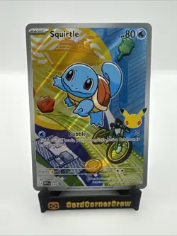 First Partner Illustration Squirtle Promo Full Art Holo 039 Pokemon SHIPS NOW! - Image 1