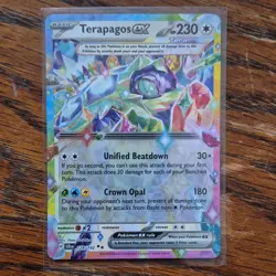 Pokemon Terapagos EX 128/142 SCR Stellar Crown Tera Holo 230 HP Basic - Image 1