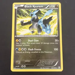 Black Kyurem 100/149 Boundaries Crossed Regular Pokemon TCG LP 2012 - Image 1