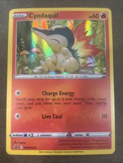 Cyndaquil SWSH221 SWSH: Sword & Shield Promo Cards Holo Pokemon TCG LP - Image 1