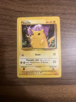Pokemon TCG Pikachu Yellow Cheeks Base Set #58/102 WotC Vintage 1999 - Image 4