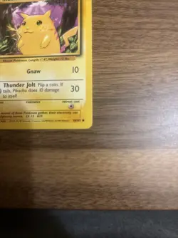 Pokemon TCG Pikachu Yellow Cheeks Base Set #58/102 WotC Vintage 1999 - Image 5