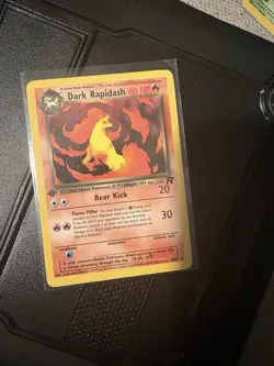Pokemon Team Rocket Dark Rapidash 1st Edition Rare Card 44/82 Eng 2000 - Image 1