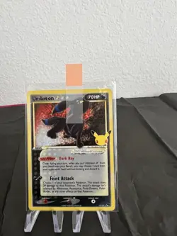 Pokemon Umbreon Gold Star 17/17 Holo Rare Celebrations: Classic Collection NM - Image 3