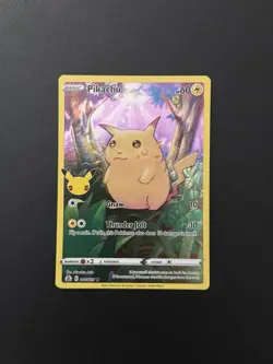 2021 POKEMON 25TH CELEBRATIONS HOLO FULL ART JUNGLE PIKACHU 005 NM 💫 - Image 1