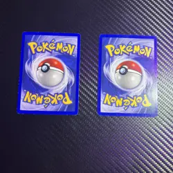 Pokemon TCG Base Set Shadowless Bulbasaur and Ivysaur - Image 2