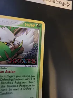 Pokemon TCG EX Deoxys Shiftry 25/107 Reverse Holo Stamped - HP - Image 2