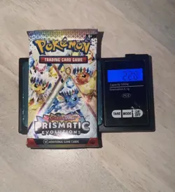God PackU 🔥22.8g🔥 VERY HEAVY Prismatic Evolutions Pokemon Sealed Booster Pack - Image 1