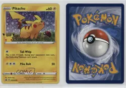 Pikachu (General Mills Promo) Holo Pokemon Sword & Shield Black Star #SWSH039 - Image 3