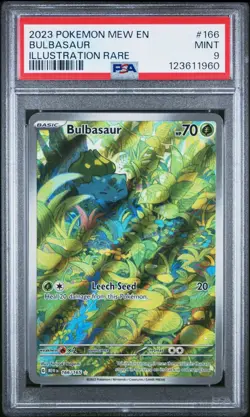 Bulbasaur 166/165 Illustration rare PSA 9 - Pokemon 151 - Image 1