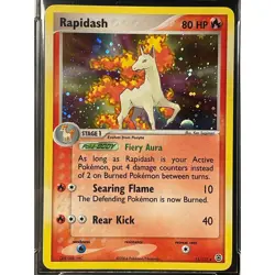 2004 Rapidash #13 Pokemon EX FireRed & LeafGreen Holo ArenaClub Graded MINT+ 9.5 - Image 2