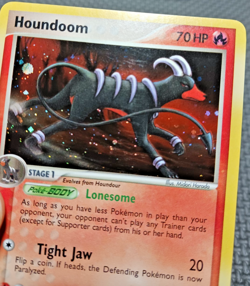 2005 Pokemon Unseen Forces #7 Houndoom Holo LP+ - Image 3