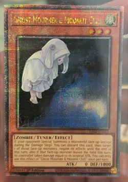 Yugioh Ghost Mourner & Moonlit Chill RA02-EN015 Quarter Century Alt Art 1st NM - Image 1
