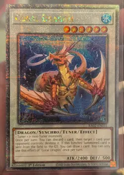 YuGiOh CORAL DRAGON Quarter Century Secret Rare RA02-EN031 - Image 1