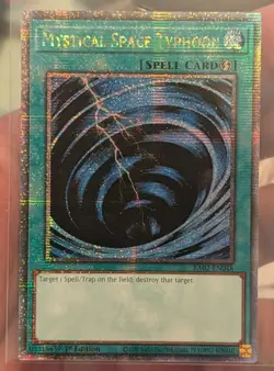 Yugioh | Mystical Space Typhoon Quarter Century Secret Rare - Image 1