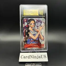 CGC 10 PRISTINE Nico Robin ST01-008 C 25th Edition Parallel ONE PIECE Card Game - Image 1