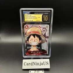 CGC 10 PRISTINE Monkey D. Luffy (Parallel) P-001 P 25th Edition - ONE PIECE Card - Image 1