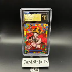 CGC 10 PRISTINE Luffy P-110 Premium Card Collection ONE PIECE DAY 25 Japanese - Image 1