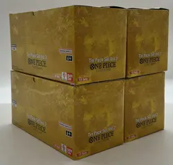 Lot of (4) One Piece TCG Volume 2 Tin Pack 12-Set Displays SEALED - Image 2