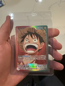 Monkey D Luffy OP13-001 L Leader Alt Art Carrying On His Will OPCG Make an Offer - Image 1