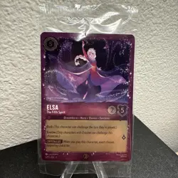 Disney Lorcana Elsa The Fifth Spirit 6/P3 Glitter Foil Promo Mint in Sealed - Image 2