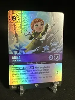 Anna - Little Sister (Epic) 209/204 Winterspell Holo Disney Lorcana - Image 3